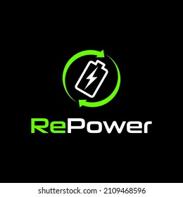 re power Logo design Concept