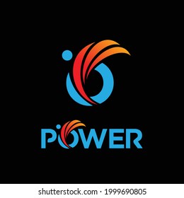 Power logo design concept for business company or sport