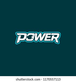 Power logo design. Electric socket energy logotype. Vector emblem