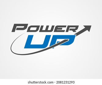 Power Up Logo For Fitness Trainer