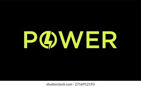 Power-Logo Blitz Energie Blitz Faust männliche Hand, proletarische Protest-Symbol. Netzzeichen