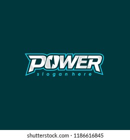 Power Logo Font Design Electric Energy Stock Vector (Royalty Free ...