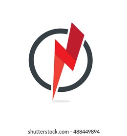 Power Logo Icon Design Template Elements Red