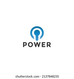 power logo or icon design vector