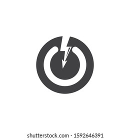 power logo icon vector illustraion design