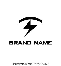 Logotipo Power con estilo moderno. Eps 10