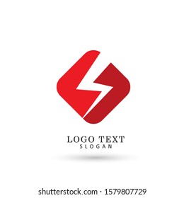 Power Logo. Symbol & Icon Vector Template.