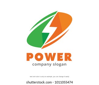 Power Logo Template Design Vector, Emblem, Design Concept, Creative Symbol, Icon