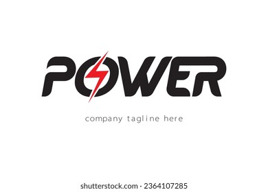 Power logo vector design for business.