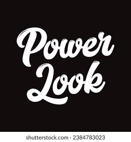 power look text on white background.