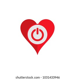 Power Love Logo Icon Design