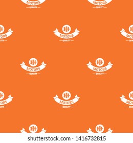 Power machinery pattern vector orange for any web design best