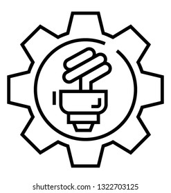 Power management line icon 