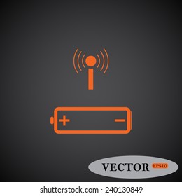 power management through a wi-fi network ,  vector, EPS 10