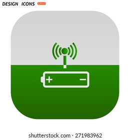 power management through a wi-fi network. icon. vector design