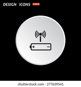 power management through a wi-fi network. icon. vector design