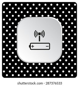 power management through a wi-fi network. icon. vector design