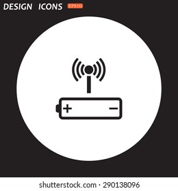 power management through a wi-fi network. icon. vector design