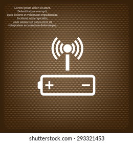 power management through a wi-fi network. icon. vector design