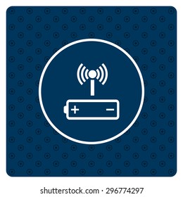 power management through a wi-fi network. icon. vector design