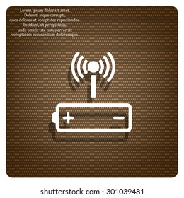 power management through a wi-fi network. icon. vector design