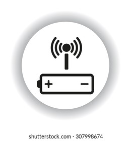 power management through a wi-fi network. icon. vector design