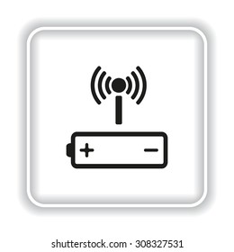 power management through a wi-fi network. icon. vector design