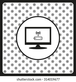 power management through a wi-fi network. icon. vector design
