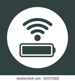 power management through a wi-fi network. icon. vector design