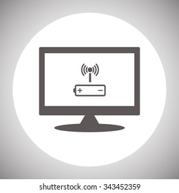 power management through a wi-fi network. icon. vector design
