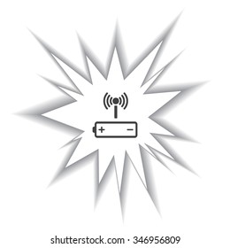 power management through a wi-fi network. icon. vector design