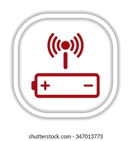 power management through a wi-fi network. icon. vector design