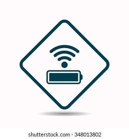 power management through a wi-fi network icon