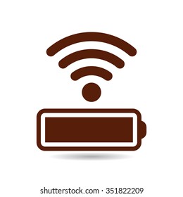 power management through a wi-fi network icon