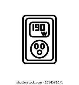Power meter icon vector illustration logo template for many purpose