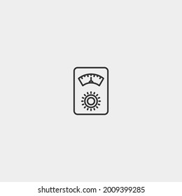 Power meter vector icon illustration sign