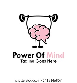 Power of mind logo template illustration