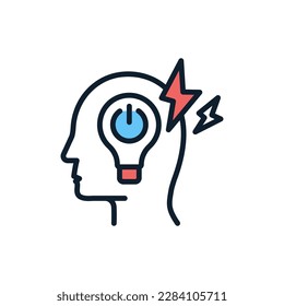 Power Mode Activated icon in vector. Illustration