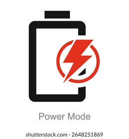 Konzept für das Vektorsymbol im Power-Modus