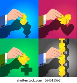 power of money Vector