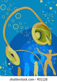 The power of music -vector illustration