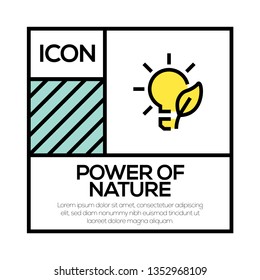 POWER OF NATURE ICON CONCEPT