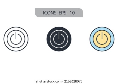 power of nature icons  symbol vector elements for infographic web