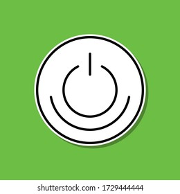 Power of nature sticker icon. Simple thin line, outline vector of ecology icons for ui and ux, website or mobile application