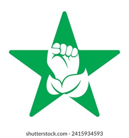 Power of nature vector logo design. 