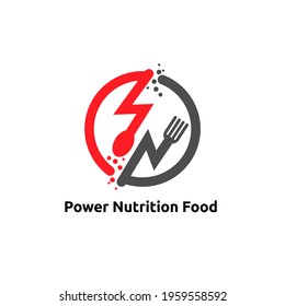 power nutrition logo vector concept, icon, element, and template for company