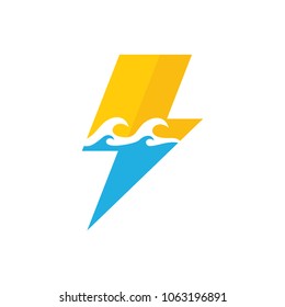 Power Ocean Logo Icon Design