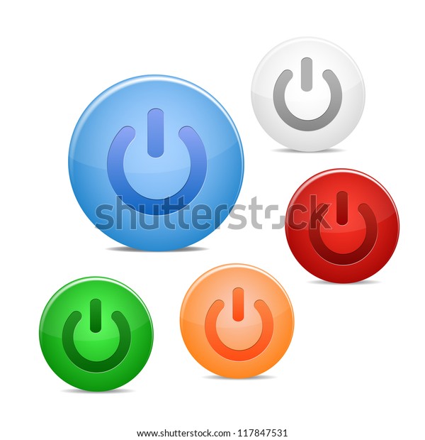 Power Off Icon Stock Vector (Royalty Free) 117847531