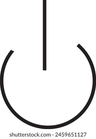 power off icon design shap eps