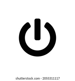 power off Icon. Flat style design isolated on white background. Vector illustration